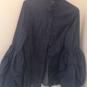 Elegant denim blouse